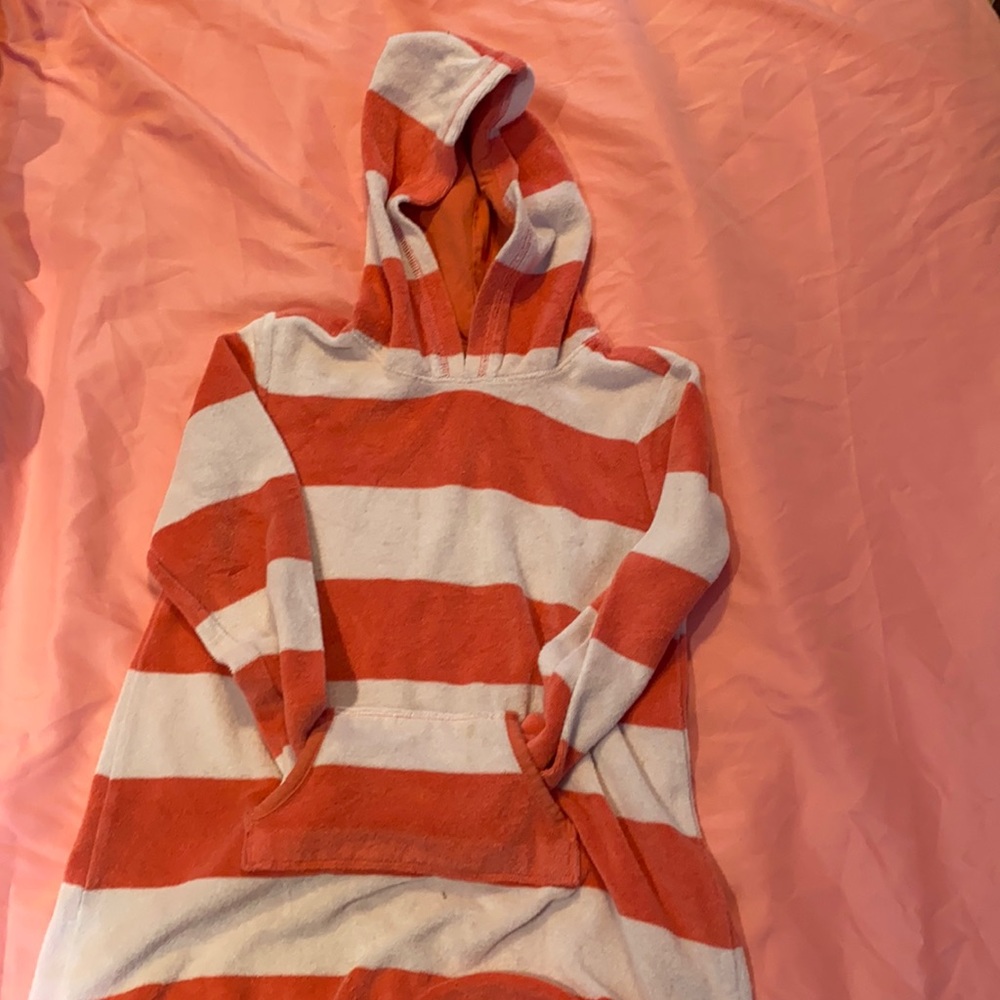 NWOT!!! Fire Orange/Red and White sweater dress/ long sleeve dress!